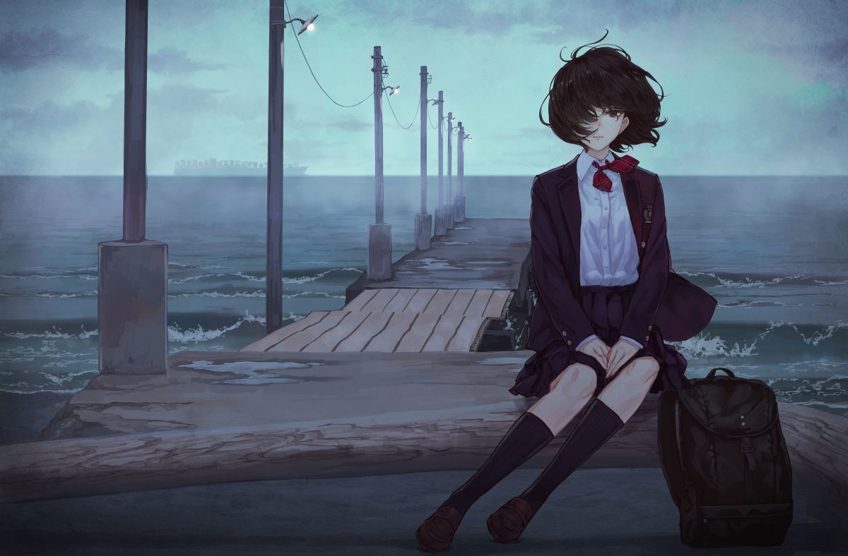 Hình ảnh anime buồn về tình yêu đơn phương