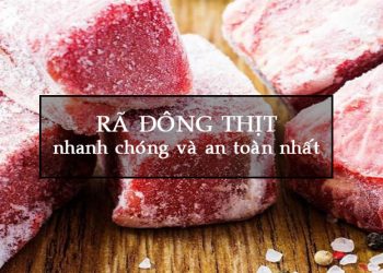 cách rã đông thịt nhanh