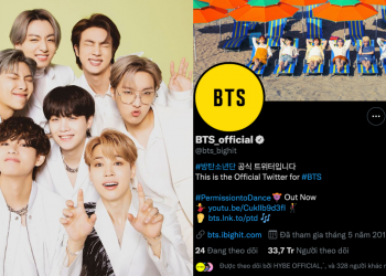 tài khoản twitter của BTS
