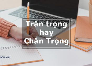 trân trọng hay chân trọng