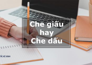che giấu là gì che dấu là gì. từ nào sai chính tả