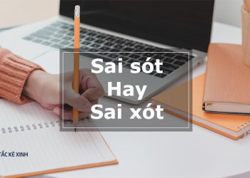 Sai sót hay sai xót là đúng chính tả