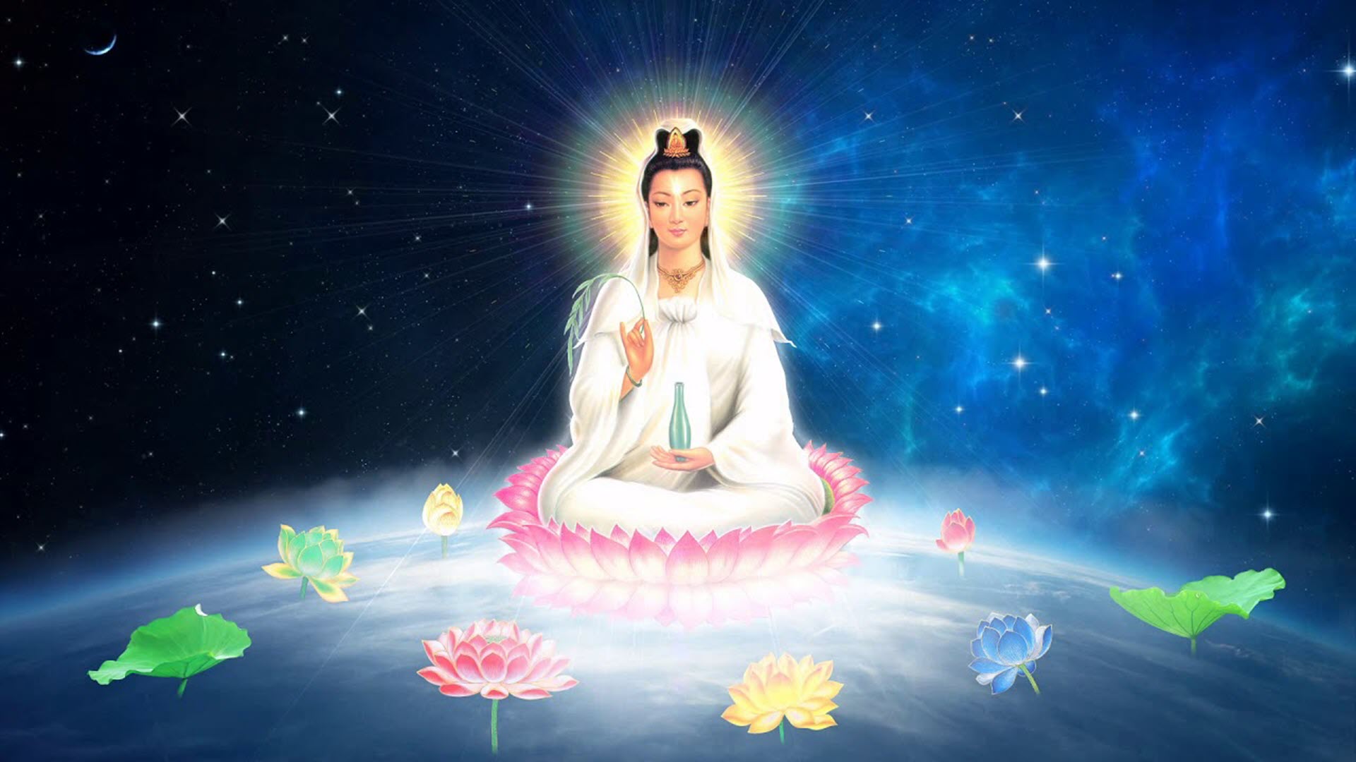 Hình ảnh Phật Quan Thế Âm Bồ Tát 3D ᴄhất lượng ᴄao đẹp nhất 2022