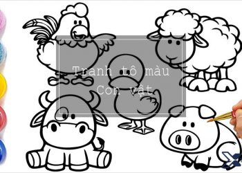 Tranh tô màu con vật