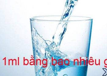 1ml bằng bao nhiêu g