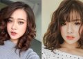 mẫu kiểu tóc xoăn sóng lơi ngang vai